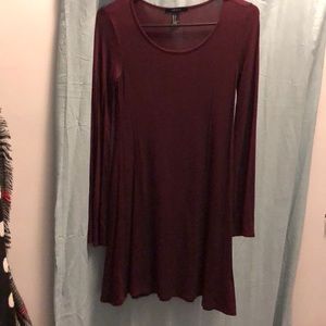 Long sleeve flare dress